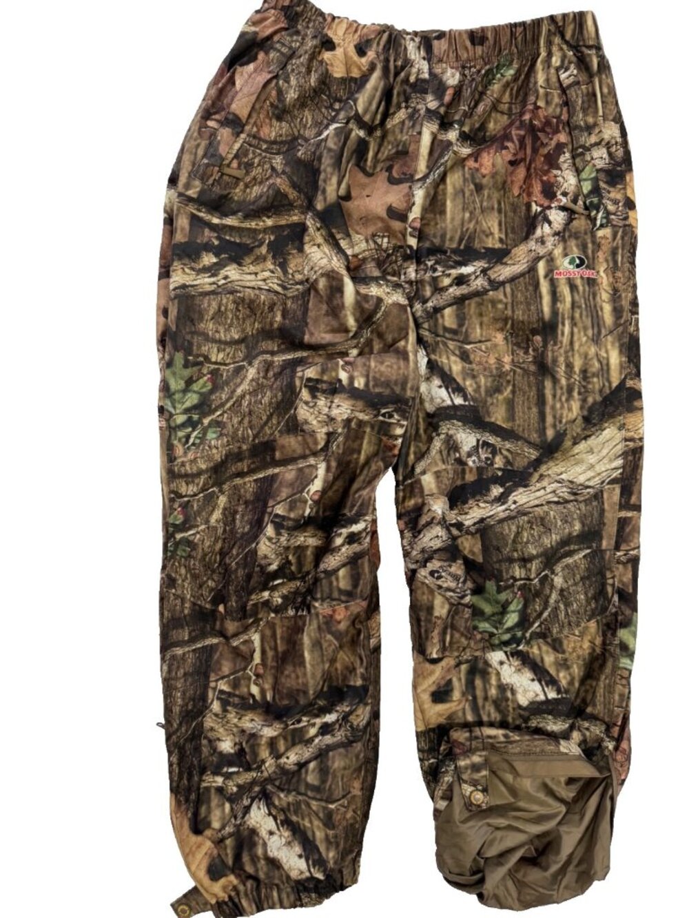 Mossy Oak Men's Camouflage Hunting Pants Brown XL Loose Fit Polyester Shell
